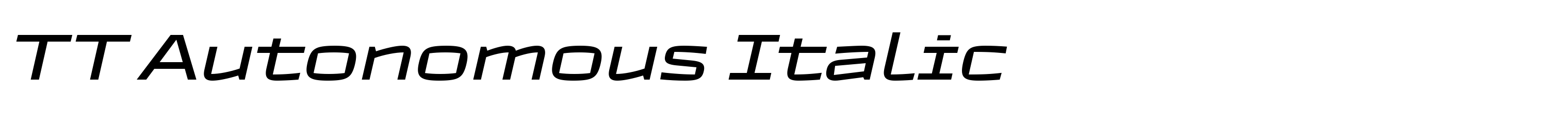 TT Autonomous Italic